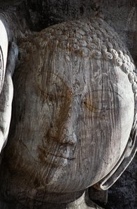 Sri Lanka, den gamle byen Polonnaruwa, Gal Vihara, liggende Buddha-statue av Unbekannt Unbekannt