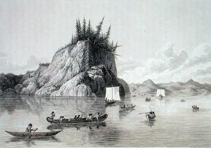 Expedition Crossing Lake Prosperous, 30. mai av Lieutenant (after) Hood