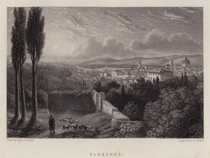 Firenze (farge litho) av Lieutenant Colonel (after) Batty