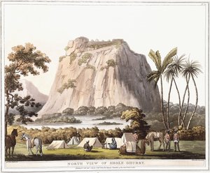 North View of Shole Ghurry, 1805 av Lieutenant James Hunter