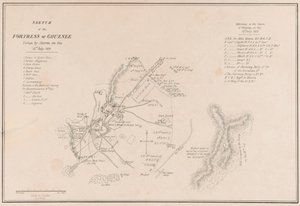 ?Skisse av festningen Ghuznee. Tatt av Storm den 23. juli 1839? av Lieutenant Thomas Wingate