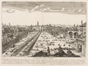 Foro Romano fra "Utsikt over landemerkene i byen Roma" av Lievin Cruyl