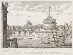 St. Angel fra "View of the Places of the City of Roma Insign[ium] av Lievin Cruyl