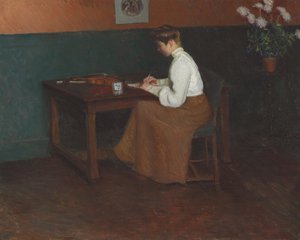 I studio (olje på lerret)