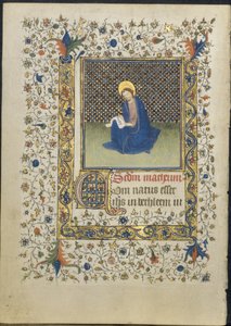 Blad fra en timebok: St. Matteus, ca. 1415-20. av Limbourg Brothers