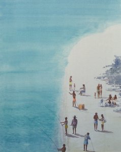 Birds-Eye Beach, 2000 (wc på papir)