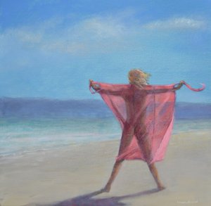 Rosa Sari på stranden av Lincoln Seligman