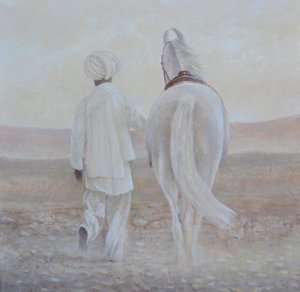 Rabari og hvit hest av Lincoln Seligman