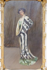 Portrett av Irma Gramatica av Lino Selvatico