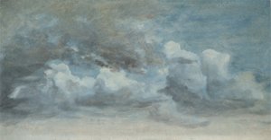 Cloud Study, ca. 1849-55 (olje på papir om bord)