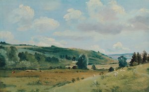 Sommerlandskap nær Dedham, mellom 1849 og 1855.