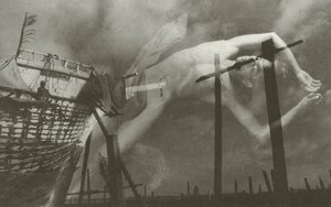 "Jeg hørte en stemme som jamret der skipene seilte" (s/hvitt-bilde) av Lionel Wendt