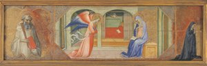 St. Benedict - Bebudelsen - En knelende nonne av Lippo di Andrea