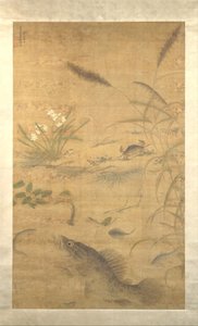 Blomster, fisk og krabber, midten av 1500-tallet. av Liu Jie