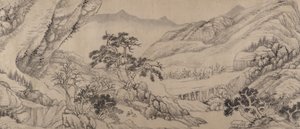 Reiser blant bekker og fjell, 1680. av Liu Yu