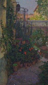 Triptyken eller hagen i blomst (sidepanel) 1907