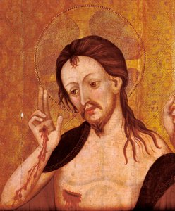 Oppstandelse, detalj, tidlig på 1400-tallet (tempera)