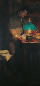 Portrett av kunstkritikeren og forfatteren Raimon Casellas av Lluís Graner