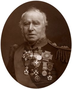Admiral Sir Sydney Colpoys Dacres, guvernør for Greenwich Hospital, 1883. av Lock and Whitfield