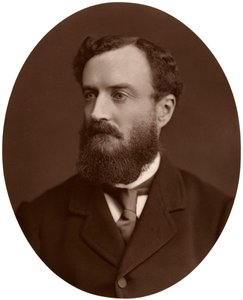 Sir Michael Hicks-Beach, Bart, MP, sjefsekretær for Irland, 1876. av Lock and Whitfield