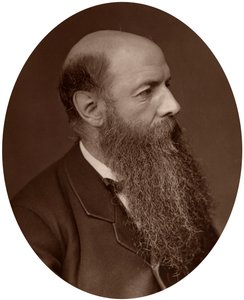 Sir Wilfrid Lawson , politiker, MP for Carlisle, 1882. av Lock and Whitfield
