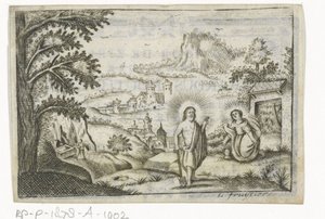 Kristus viser seg for Maria Magdalena av Lodewijk Joseph Fruytiers