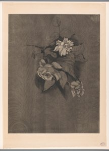 Blomsteroppsats med roser Les Roses (original tittel) av Lodewijk Schelfhout (signed by artist)
