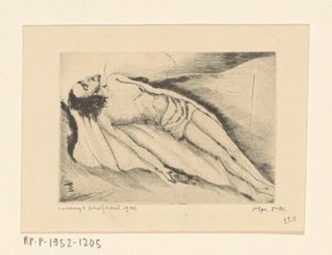 Dode Christus Le Christ mort (original tittel) av Lodewijk Schelfhout (signed by artist)