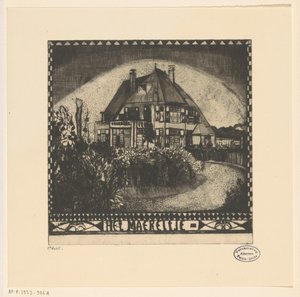 Het Maereltje (original tittel på objekt) av Lodewijk Schelfhout (signed by artist)