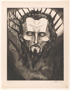 Kristi hode Tête de Christ I (original tittel på objekt) av Lodewijk Schelfhout (signed by artist)