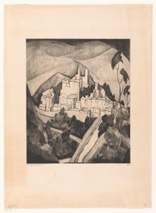 Les Angles I (original tittel) av Lodewijk Schelfhout (signed by artist)