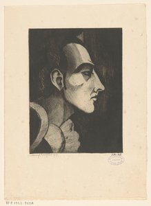 Pierrot I (original tittel) av Lodewijk Schelfhout (signed by artist)