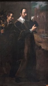 Portrett av Domenico Lanzoni (olje på lerret) av Lodovico (attr. to) Carracci