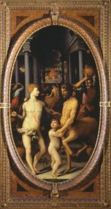 Apollo og Chiron, 1572 (skifer) av Lodovico Buti