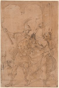 Alexander og Thaïs setter fyr på Persepolis av Lodovico Carracci