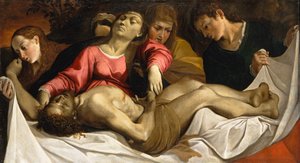 Klagesangen, ca. 1582. av Lodovico Carracci