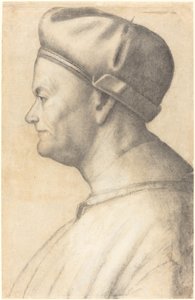 Profil av en mann av Lombard 16th Century