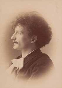 Portrett av komponisten Ignacy Jan Paderewski 1860-1941, 1890. av London . Photo studio Elliott and