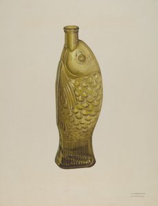 "Fish Bitters" flaske av Loraine Makimson