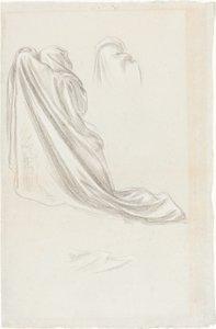 Studie for "De kloke og tåpelige jomfruer" av Lord Leighton Frederic