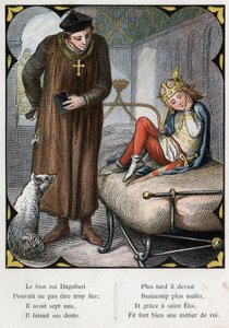 Illustration by Lorenz Frolich (1820-1908) for the popular song “The Good King Dagobert””. Edition J. Hetzel.Around 1880. (Toothache) av Lorens Frolich