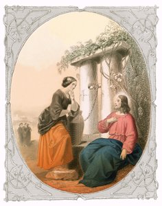 Kristus og kvinnen i Samaria av Lorenz Clasen