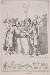 Illustrasjon for "Kristus den andre. Rikets fullstendige oppløsning" av Lorenz Frølich