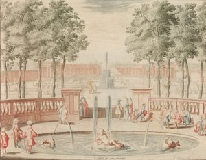 The Fountain of Hercules, med den til Groote Sprong, foran 