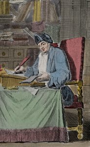 Portrett av Hercules Savinien Cyrano dit Cyrano de Bergerac, fransk forfatter