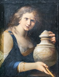 Omkring trollkvinnen av Lorenzo (1580 1654) Garbieri