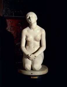 Stol på Gud, av Lorenzo Bartolini (1777-1850), marmorstatue