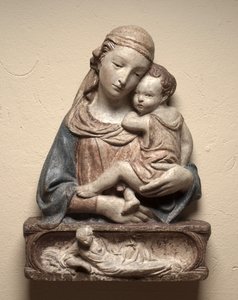 Madonna og barn, ca. 1450. av Lorenzo Ghiberti