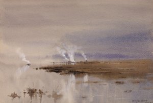 Skisse på Potomac, 1883. av Lorenzo J. Hatch