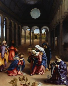 Kristi avskjed med sin mor av Lorenzo Lotto